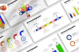 2D Pencil Infographic - Presentation Template